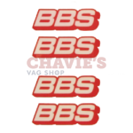 Set BBS logo's voor de velgranden