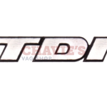 Embleem TDI chroom achterzijde