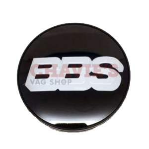 BBS naafkap 70,6 mm. zwart/chroom (type B)