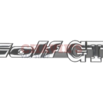 Embleem Golf GTI chroom achterzijde